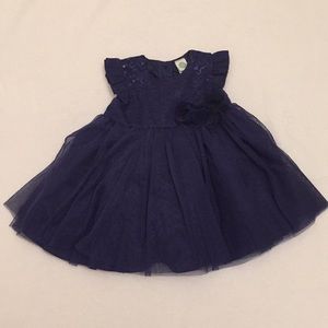 Little Me Navy Blue Dress